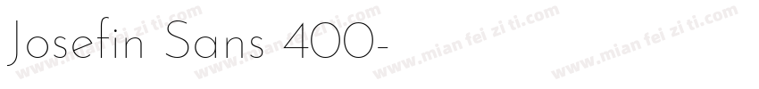 Josefin Sans 400字体转换